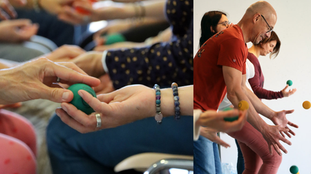 Brain Ball® für Seniorinnen und Senioren – halte dein Gehirn in Schwung! | © Bibliothek Zug
